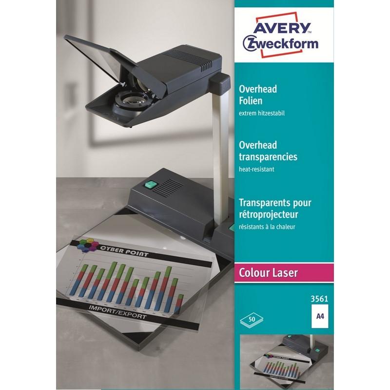 Пленка для проекторов Avery Zweckform AZ3561 д/лаз.прин.,термост.,50шт./уп
