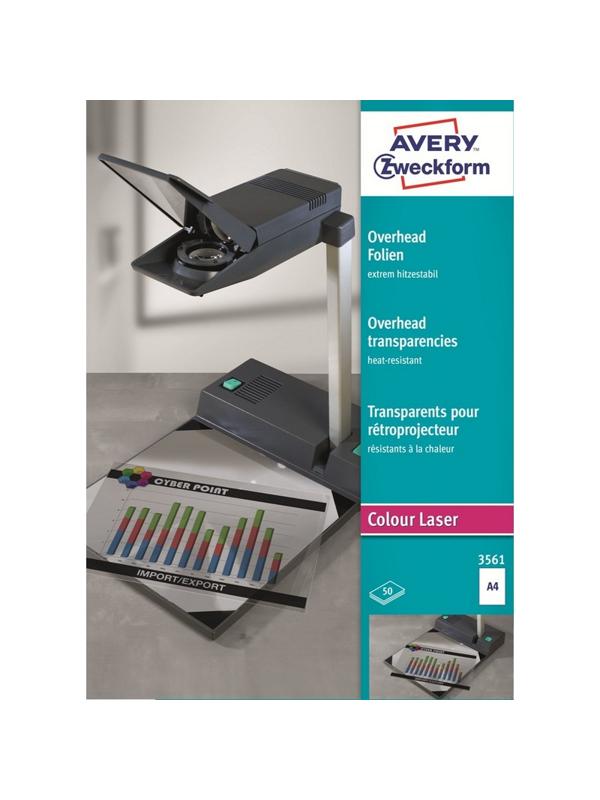 Пленка для проекторов Avery Zweckform AZ3561 д/лаз.прин.,термост.,50шт./уп