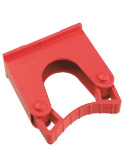 Зажим для щеток и рукояток, диаметр 20 - 30мм HOLD1 R красный