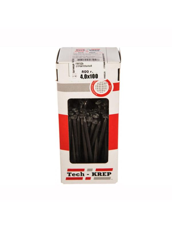 Гвозди строительный 4,0х100 (800 г) - коробка с ок Tech-Krep  102008