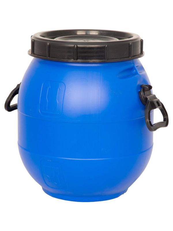 Бочка п/э 30л с винтовой крышкой синяя БПЗ 30