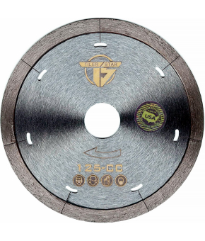 Диск алмазный для УШМ Tiler Star 125-сс, d125х1.2 мм. для сухой и мокрой резки