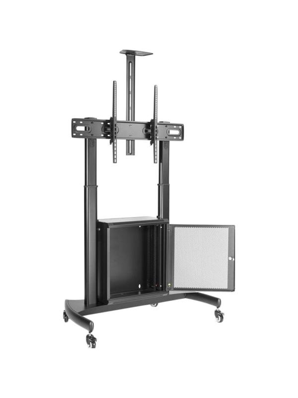 Стойка мобильная Digis 55-100, c рэком, VESA 1000x600мм, 100кг, DSM-P2106CB