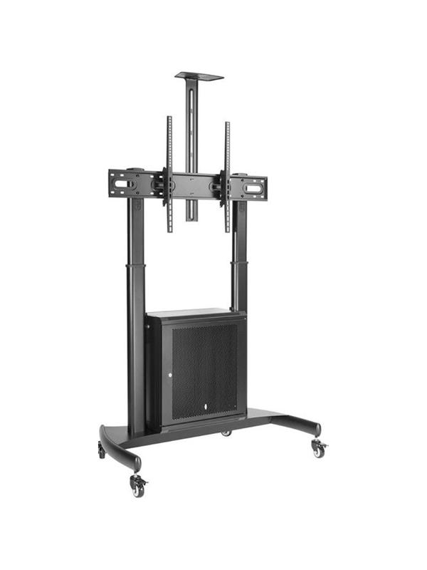 Стойка мобильная Digis 55-100, c рэком, VESA 1000x600мм, 100кг, DSM-P2106CB