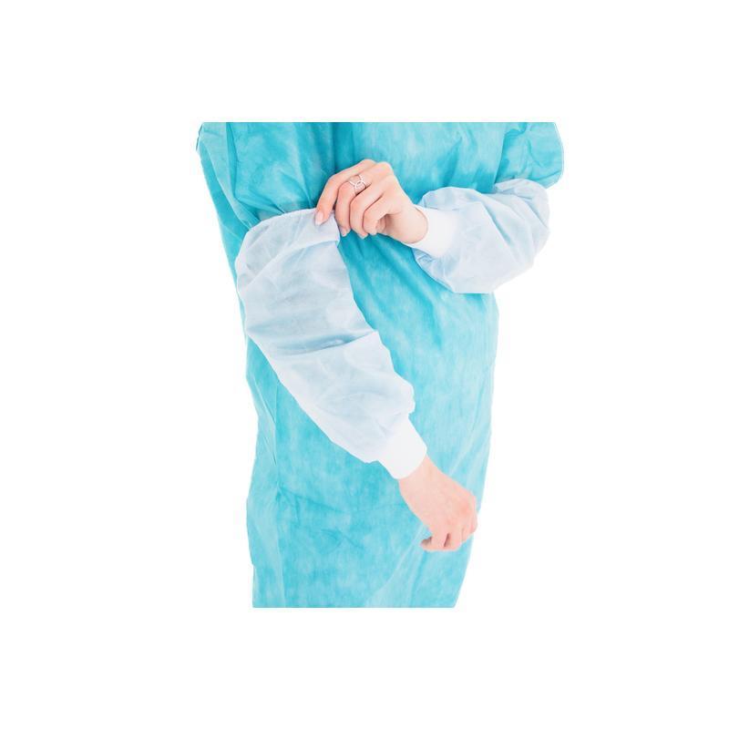 Нарукавники одноразовые ламинированные,пл.40, голубой, 10 пар/уп