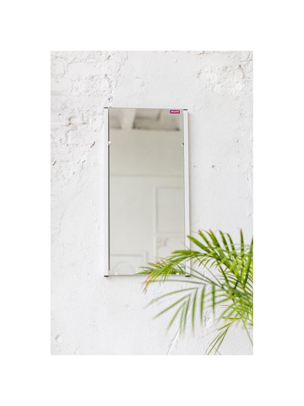 Зеркало настенное TI_Attache Мюлен 385x765 мет.белый