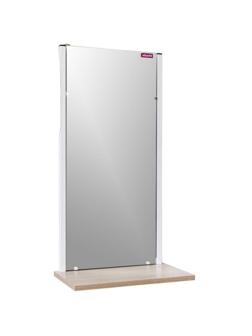 Зеркало настенное TI_Attache Мюлен/полка 420x783 мет.бел/ЛДСП яс.шимо св