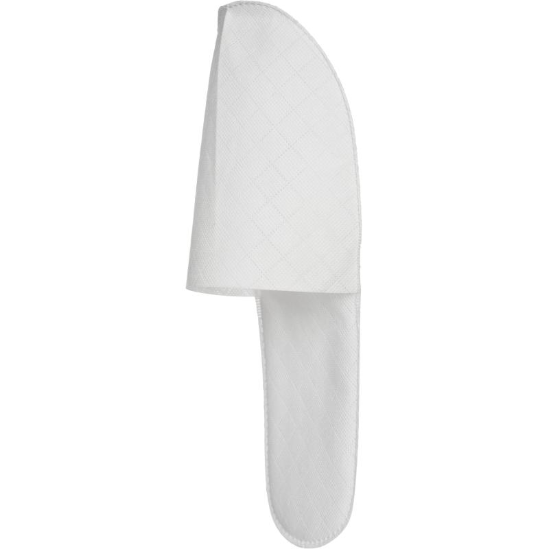 Тапочки одноразовые спанбонд 80 Паттерн белые подош./3мм flow-pack 100шт/уп