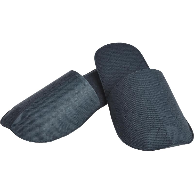 Тапочки одноразовые спанбонд 80 Паттерн серые подош./5мм flow-pack 100шт/уп