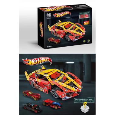 Конструктор металлический «Спортивный автомобиль» 8601 / 372 детали