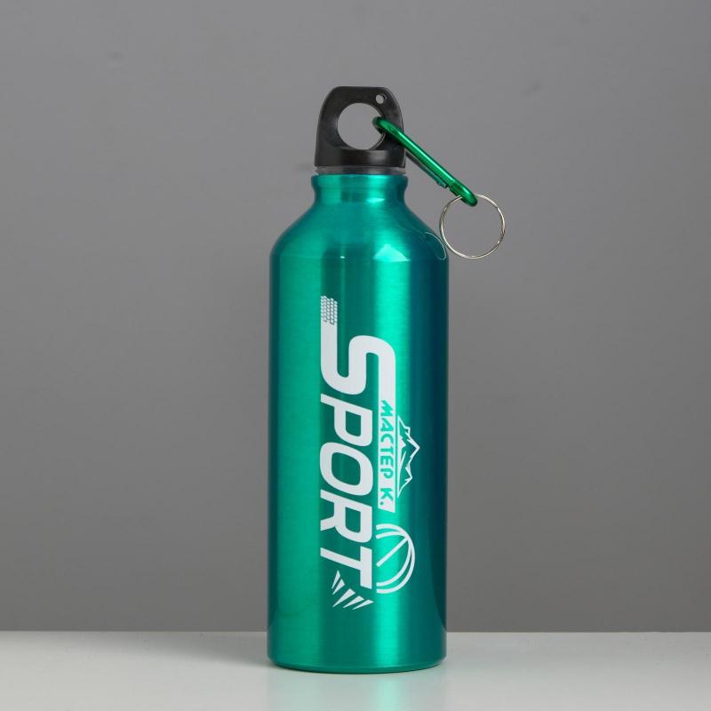 Фляга бутылка для воды Мастер К. 650 мл, с карабином, микс 2630822