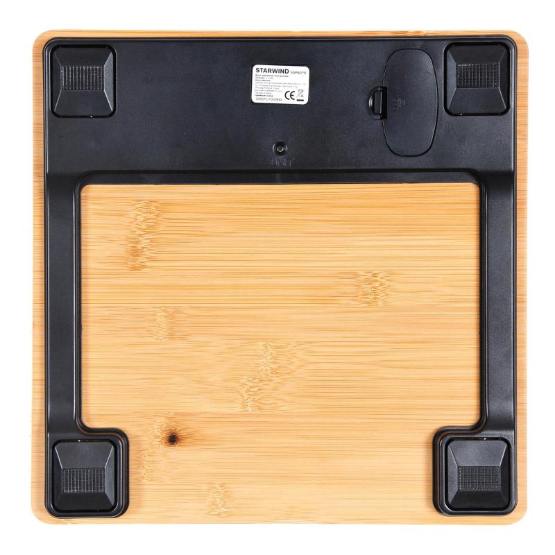 Весы напольные электронные Starwind SSP6070 макс.180кг бамбук