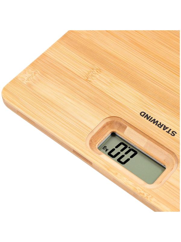 Весы напольные электронные Starwind SSP6070 макс.180кг бамбук