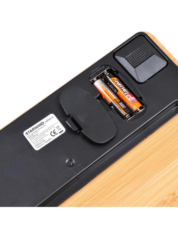 Весы напольные электронные Starwind SSP6070 макс.180кг бамбук