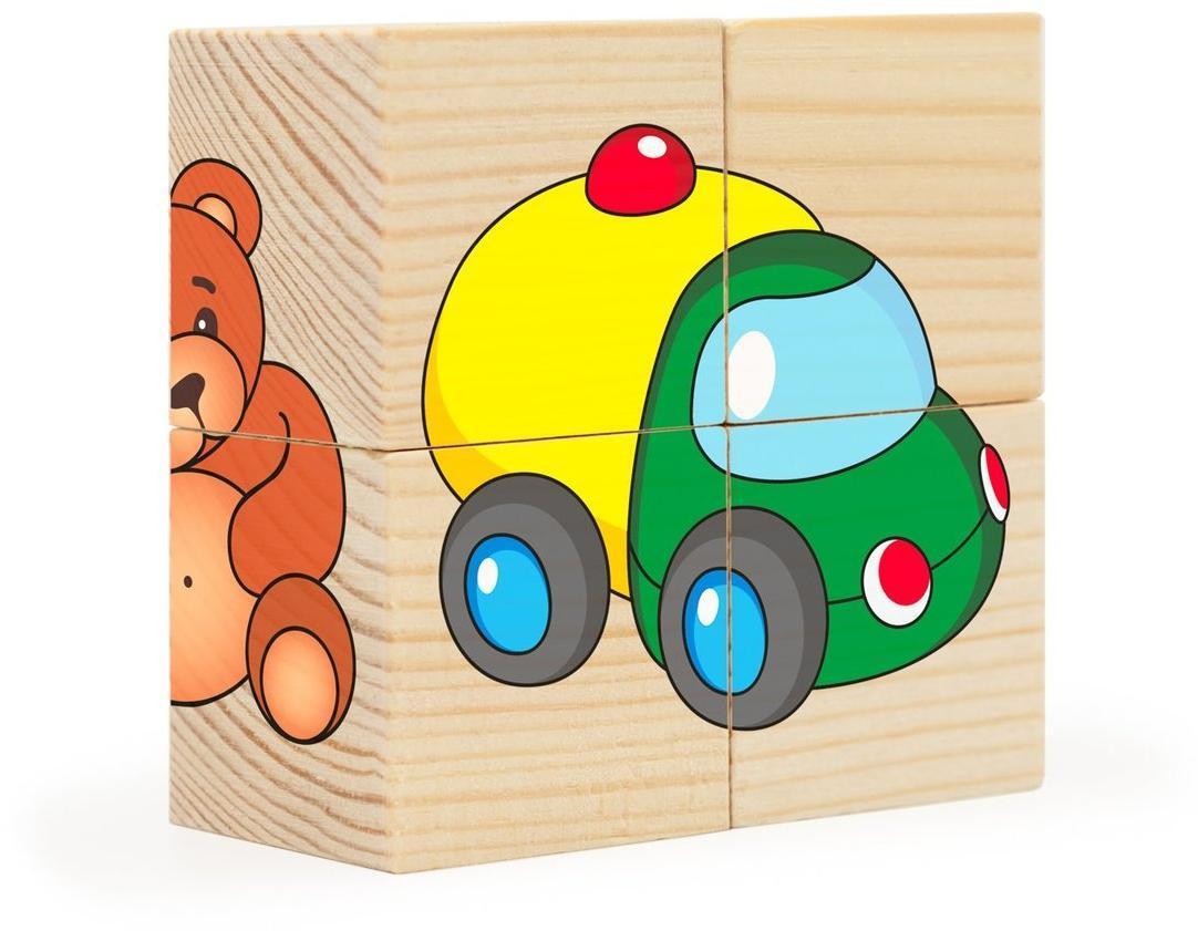 Кубики Игрушки, 4 куб.