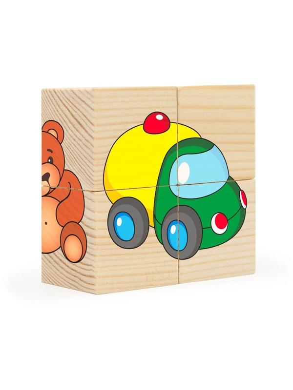 Кубики Игрушки, 4 куб.