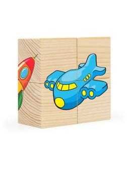 Кубики Транспорт, 4 куб.