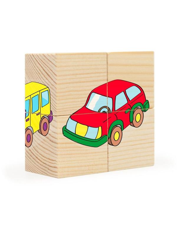 Кубики Транспорт, 4 куб.