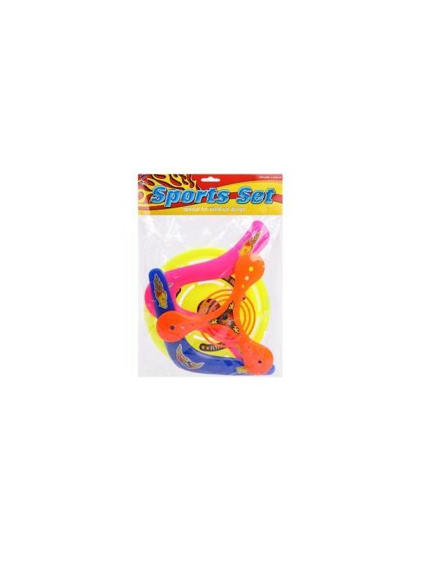 Набор бумерангов 4 шт, в ассорт., пакет