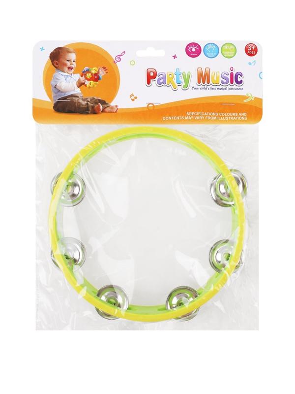 Бубен, 18,5 см, в ассорт., пакет