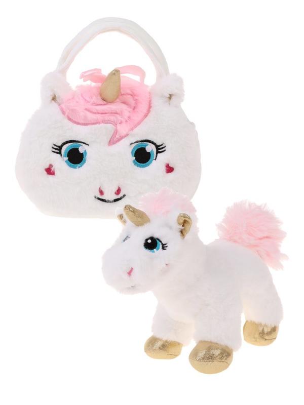 Единорог в пушистой сумочке.