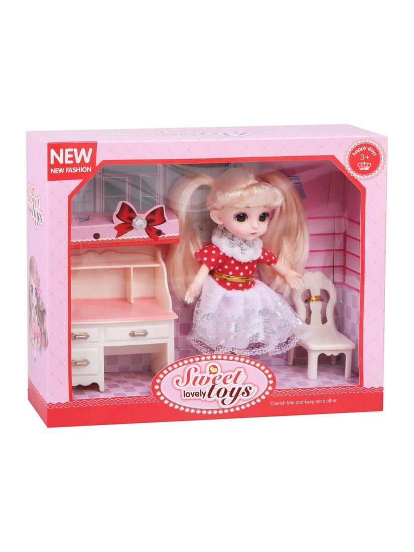 Игр.наб.Модница, в компл. кукла 15см., предм. 2шт., в ассорт., кор.