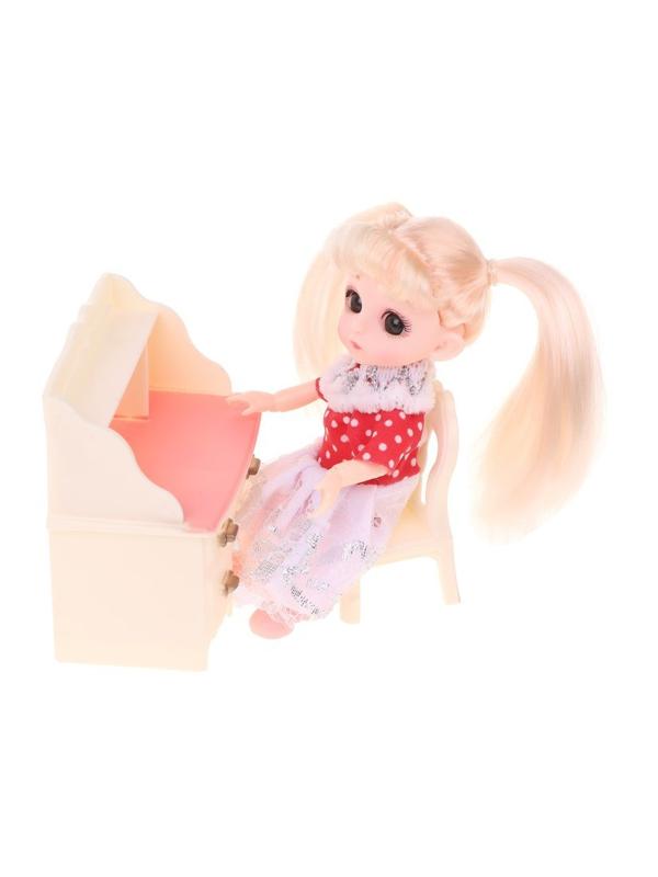 Игр.наб.Модница, в компл. кукла 15см., предм. 2шт., в ассорт., кор.