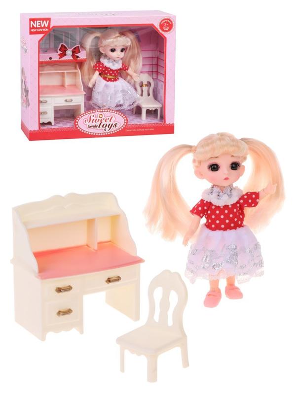 Игр.наб.Модница, в компл. кукла 15см., предм. 2шт., в ассорт., кор.