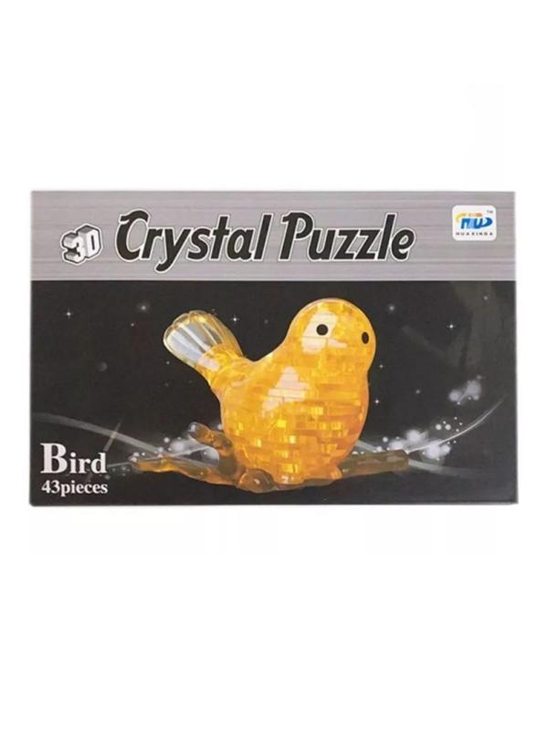 Пазл 3Д Птица, свет, эл. пит. AG3х3 вх. в компл., в ассорт.