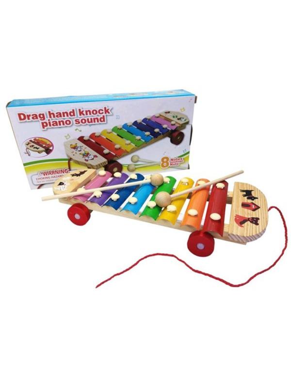 Музыкальный инструмент: ксилофон, 8 тонов, коробка