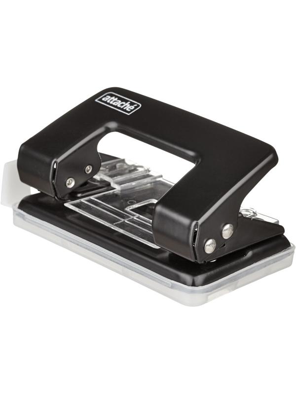 Дырокол ATTACHE 6304 до 12л. с лин, металл., черный