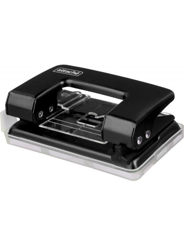 Дырокол ATTACHE 6304 до 12л. с лин, металл., черный