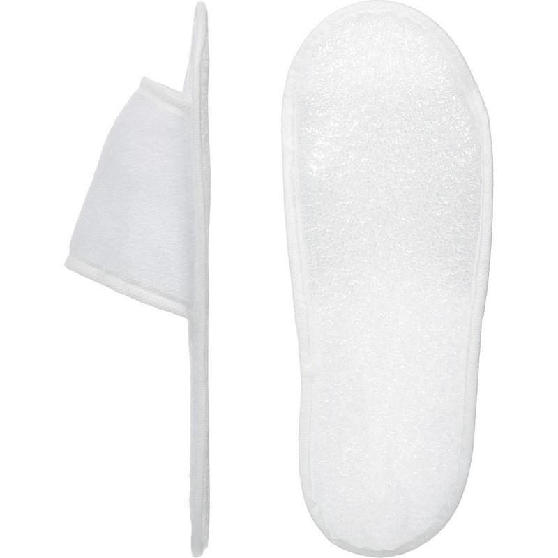 Тапочки одноразовые ЭкономМахрСпанбонд,отк.мыс,махр180г/м2изодом5мм100пар