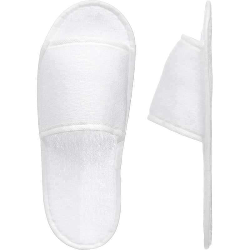 Тапочки одноразовые ЭкономМахрСпанбонд,отк.мыс,махр180г/м2изодом5мм100пар