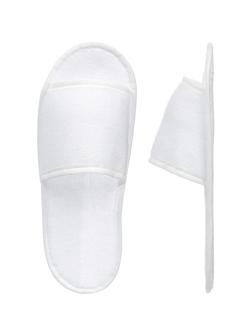 Тапочки одноразовые ЭкономМахрСпанбонд,отк.мыс,махр180г/м2изодом5мм100пар