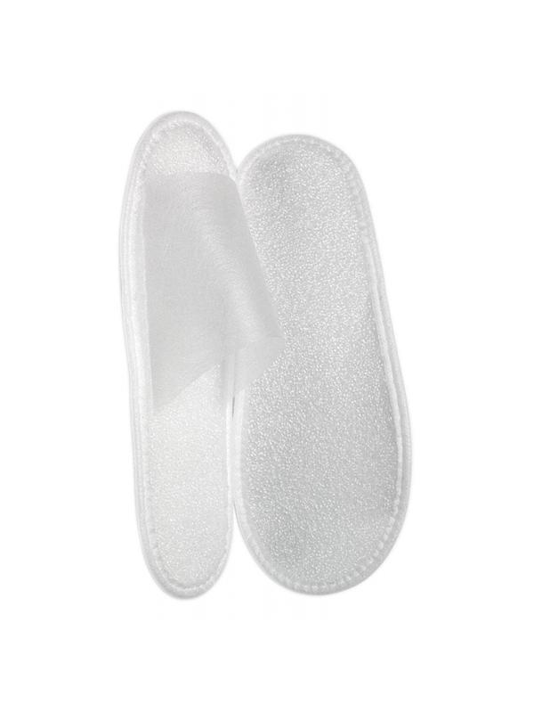 Тапочки одноразовые Бюджет спанбонд отк.мыс,изодом 5 мм,б/стельки 150пар/уп