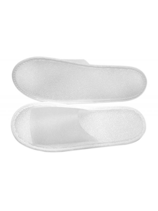 Тапочки одноразовые Бюджет спанбонд отк.мыс,изодом 5 мм,б/стельки 150пар/уп