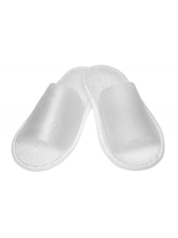 Тапочки одноразовые Бюджет спанбонд отк.мыс,изодом 5 мм,б/стельки 150пар/уп