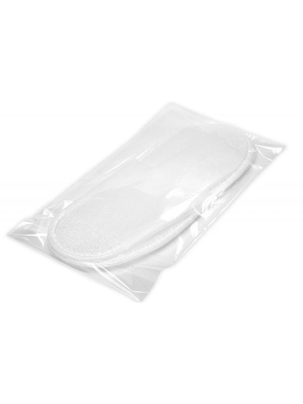 Тапочки одноразовые Бюджет спанбонд отк.мыс,изодом 5 мм,б/стельки 150пар/уп