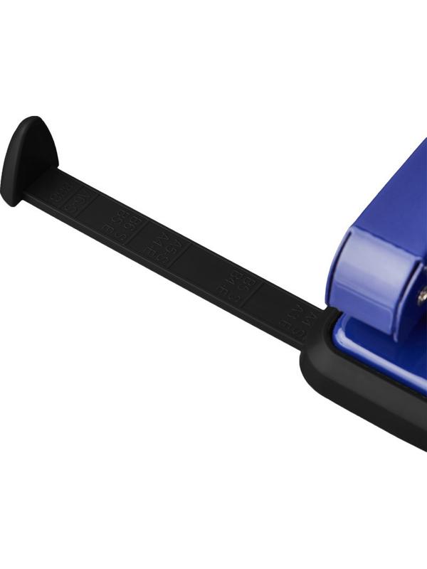 Дырокол Attache до 35 листов, с блокиратором, металлич., синий