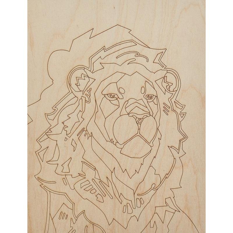 Набор для росписи по дереву Картина Нео-животные Гордый лев Фр-005