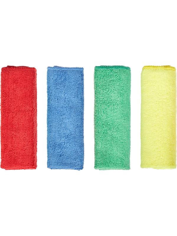 Салфетки хозяйственные Luscan универсальн микрофибра 220г 30х30см 4шт/уп