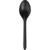 Ложка одноразовая чайная  125 мм, черная ПП, 1000шт/кор (4034)