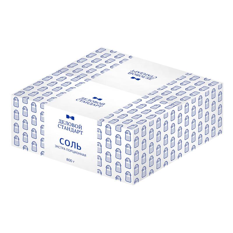 Соль порционная Деловой стандар в стиках по 1 г (800шт/уп)(уп с печатью)