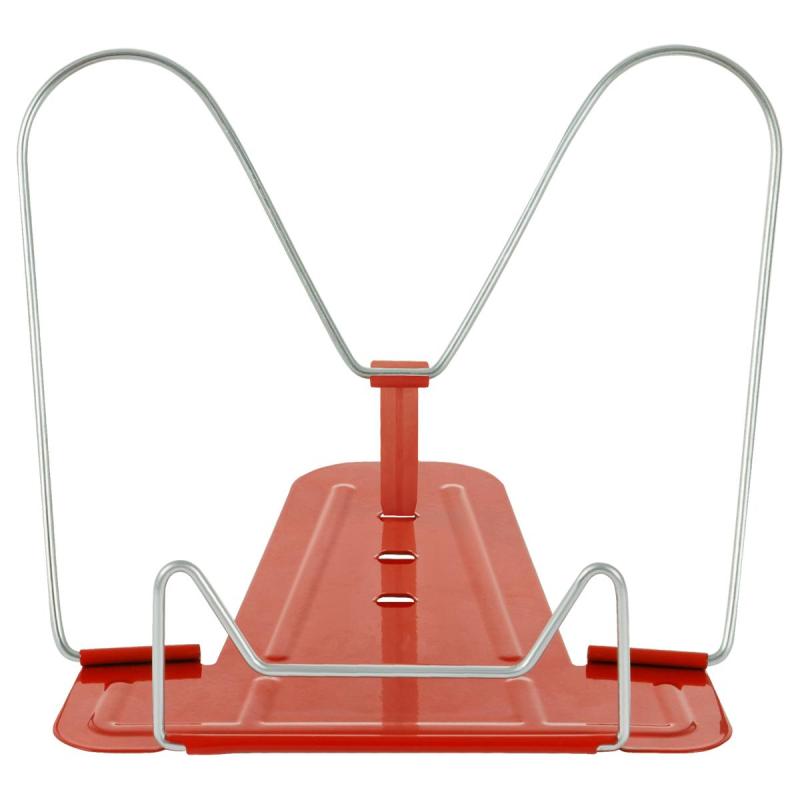 Подставка для книг СТАММ, металлическая, красная, ПКМ-31244