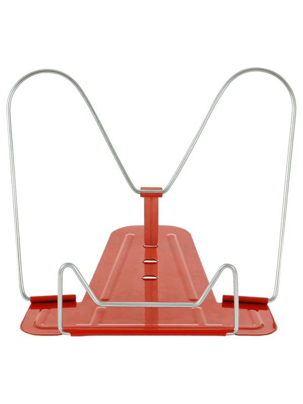 Подставка для книг СТАММ, металлическая, красная, ПКМ-31244