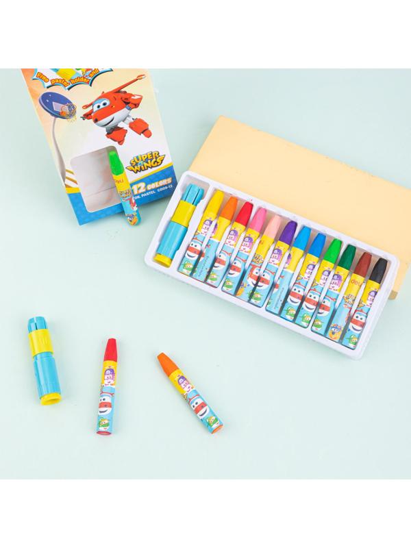 Пастель масляная Deli  Super Wings набор 12 цветов EC009-12