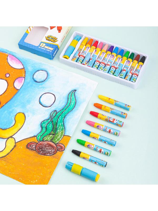 Пастель масляная Deli  Super Wings набор 12 цветов EC009-12