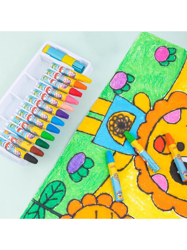 Пастель масляная Deli  Super Wings набор 12 цветов EC009-12