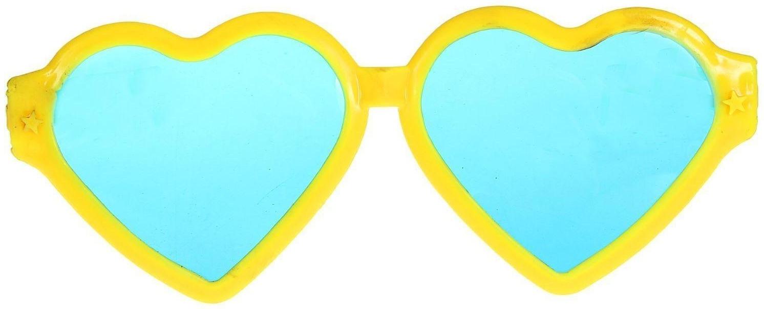 Очки-гиганты «Сердечки», цвета МИКС